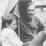 Wojciech Kurtyka i Janusz Kurczab na taborisku w 1970 r