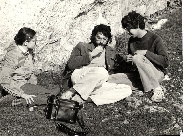 Gienia Szibel , Rysiek Pilch , Bogdan Siewierski 1975 r.
