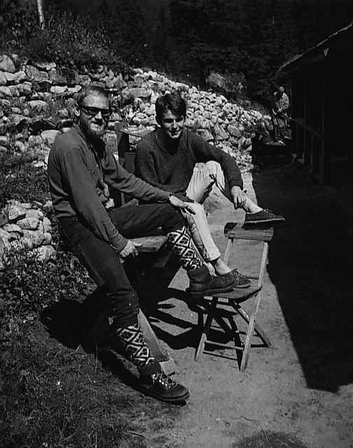 1969- Moko-przed starym schroniskiem J.Lewicki i A.Pomianowski, z tyłu chyba p.Franciszek