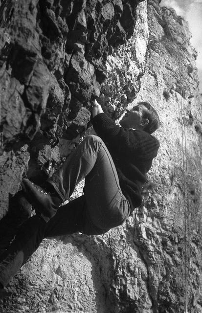 Jan Roth(żak)w skałkach 1965-e