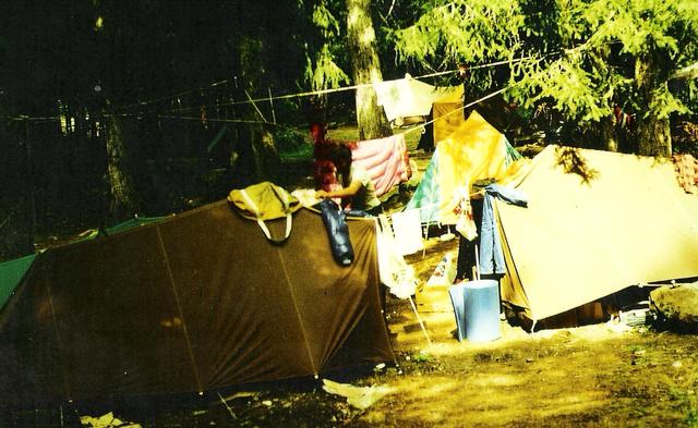 Dziki camp w Chamonix 1983 r.