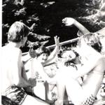 Jasiu Fijałkowski , Glajza , Rysiek Pilch , Ela Madeja na taborisku 1976 r.