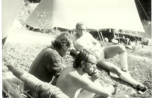 Tabor 1974 r. Urbano , Andrzej Widmański , z tyłu Rysio Jackowski