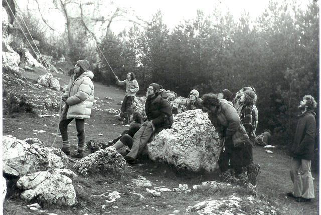 Podlesice 1976 R. Pilch , J. Wolf siedzi Mrówka , Urbano , Małolat , Chwoła , Saba