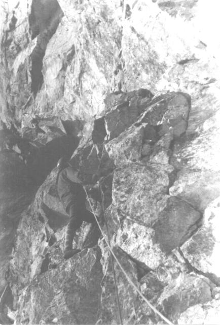 Wsch. ściana Mięgusza. Nowa droga 1962