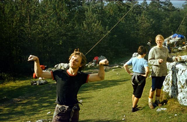 Jaś Fijałkowski pręży kaczuchy, Podlesice 1978