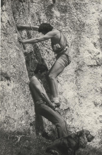 25. Genek Chrobak i Andrzej Heinrich w skałkach, rok 1980