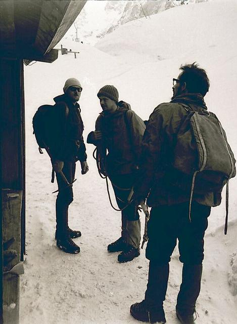 J.Lewicki, Jacek Gronczewski i Krzysiu Cielecki-MOKO-stare schronisko r.1970