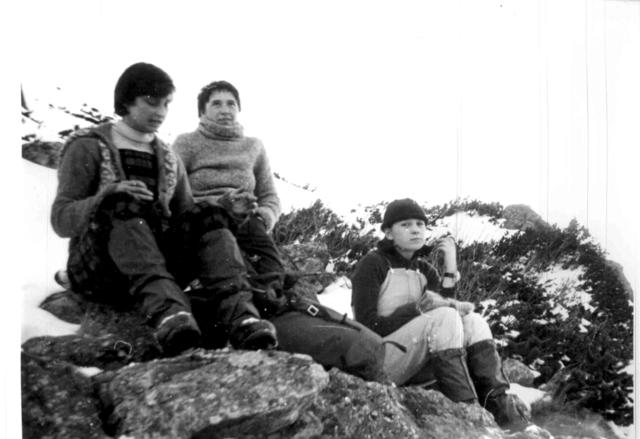 Glajza , Sierściok /Kryśka Koras/ , Ola  Tatry Dol. Kieżmarska 1978 r.