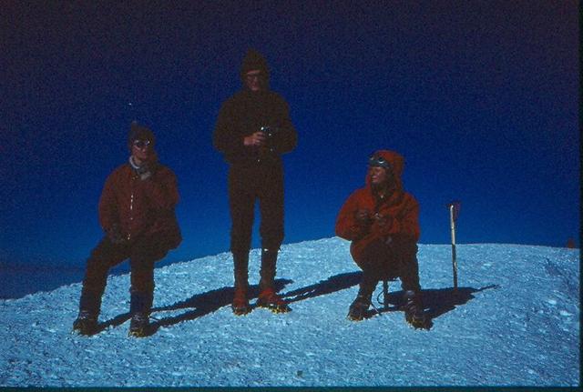  Na czubku Mt.Blanc, Janka Mierzejewska, Janusz Skrzyszowski, Grażyna Januszewicz