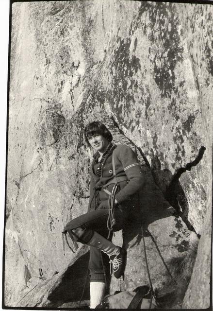 Rysiek Gajewski na mnichowych pólkach pod drogą Fereńskiego 1978 r.