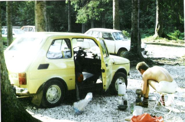 w drodze w Alpy Julijskie Wojtek Kozłowski 1985 r.