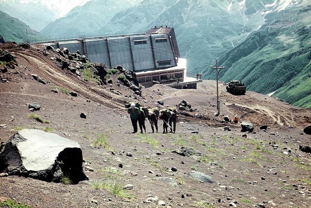 VII 1974  Droga na Elbrus