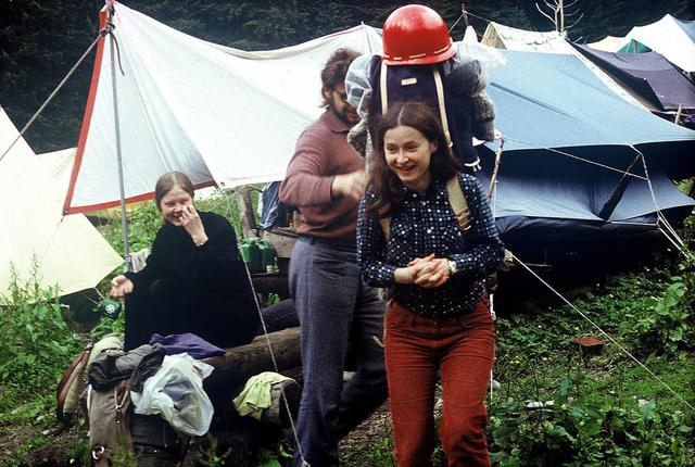 VII   1973 Włosienica - start  w droge w Tatry Słowackie