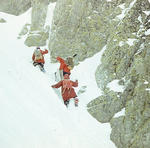 pod ściana, zima, Tatry koniec lat 70-tych zdj. Z.Migdał