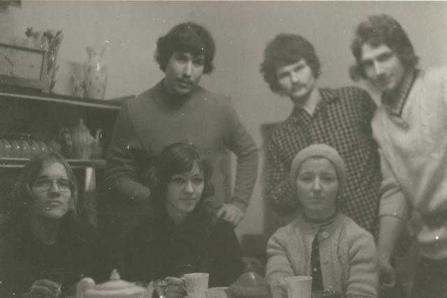 03 / w zytomirze / rosja 76 / podczas zawodow wspinaczkowych , bobek , ztylu z prawej myszkowski i juras / jurek zajac /