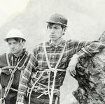 Tatry 1970-Urbano i "Maniolo" Krawczyk.Lina sizalowa,kaski budowlane