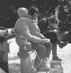 Jaworowa zimą 1971. Leszek Wożniak i Mirek Dąbrowski